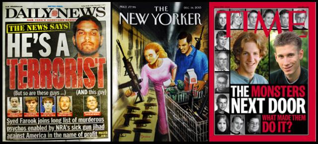 Media covers focused on America's problem with murder/suicide